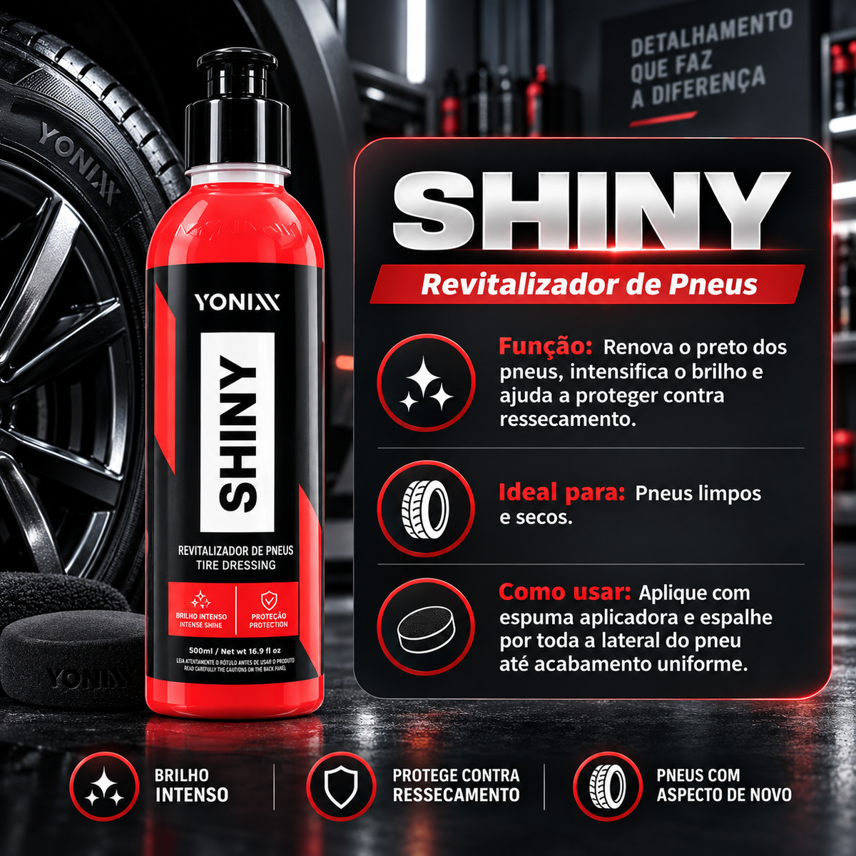 Kit Vonixx Full Detail 11 em 1 + Snow Foam – Limpeza Automotiva Completa