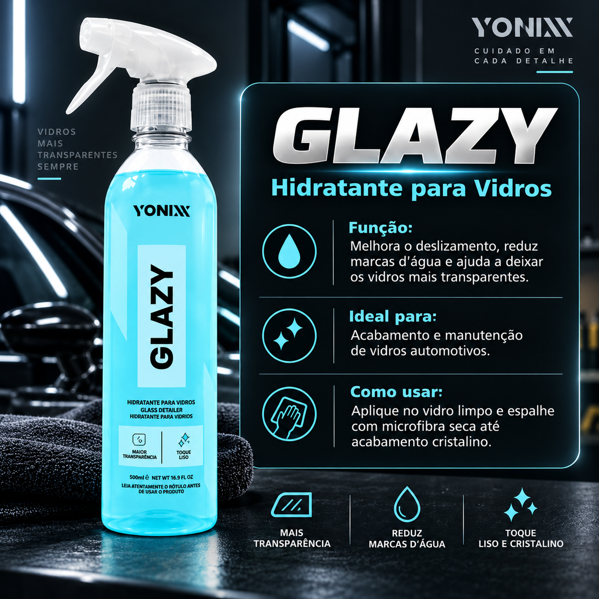 Glazy 4 em 1 500 ml | 1.5 L